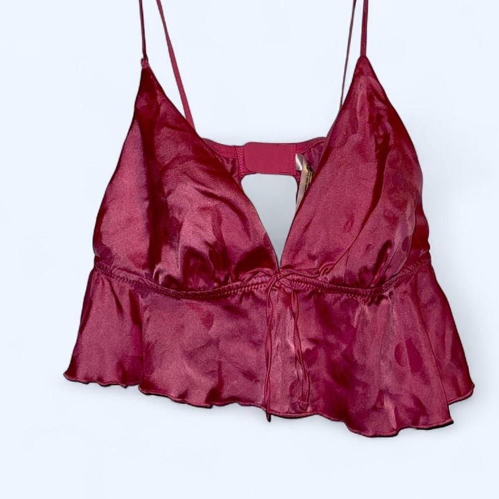 Primark pink satin cami